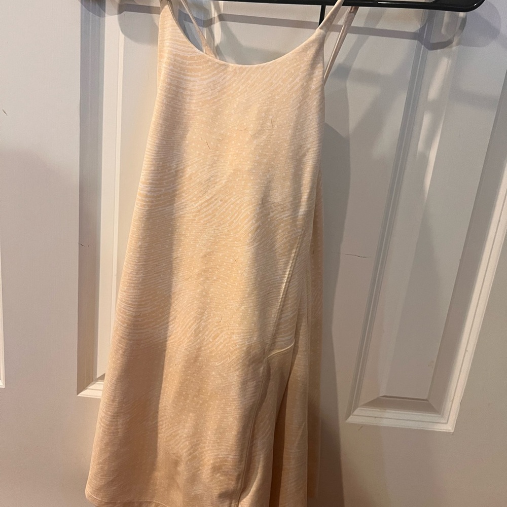 Athleta Girl Light Yellow/Cream Activewear Dress
